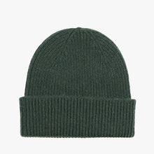 Merino Wool Beanie emerald green
