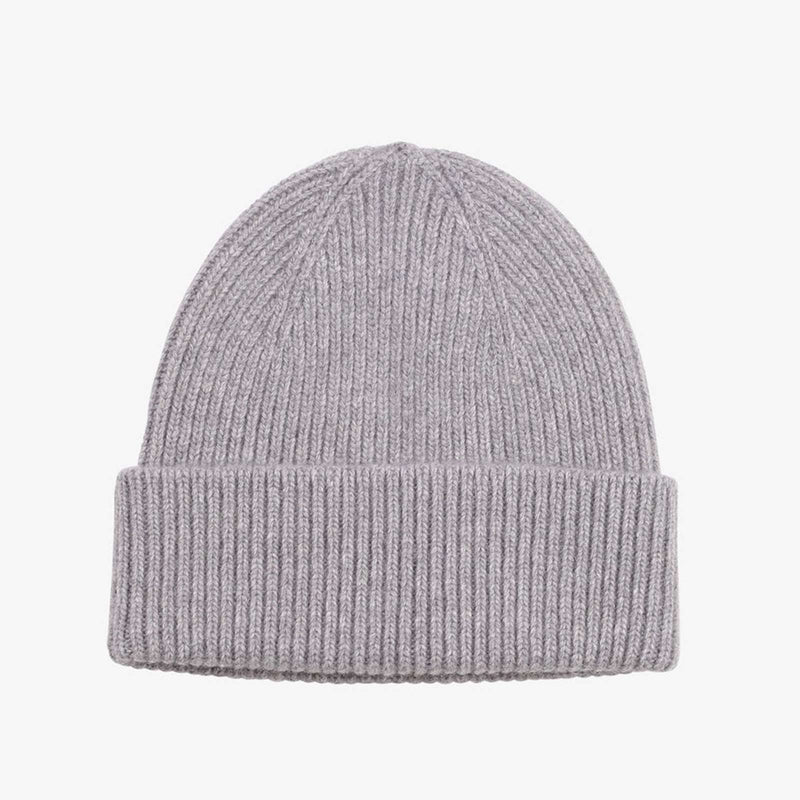 Merino Wool Beanie heather grey