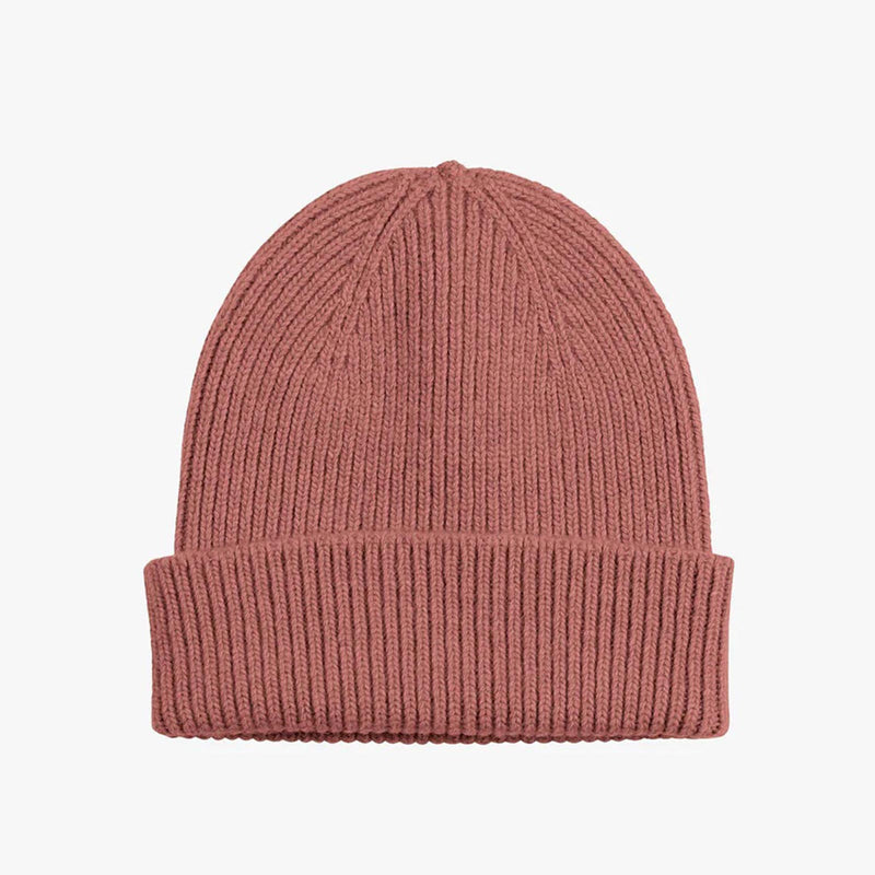 Merino Wool Beanie rosewood mist