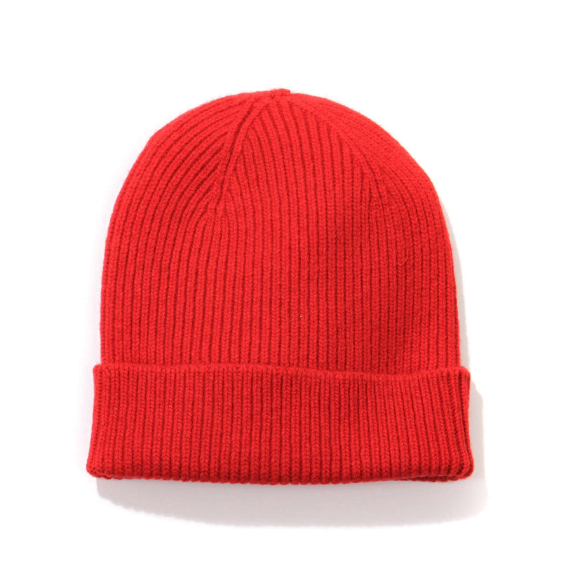 Merino Wool Beanie scarlet red