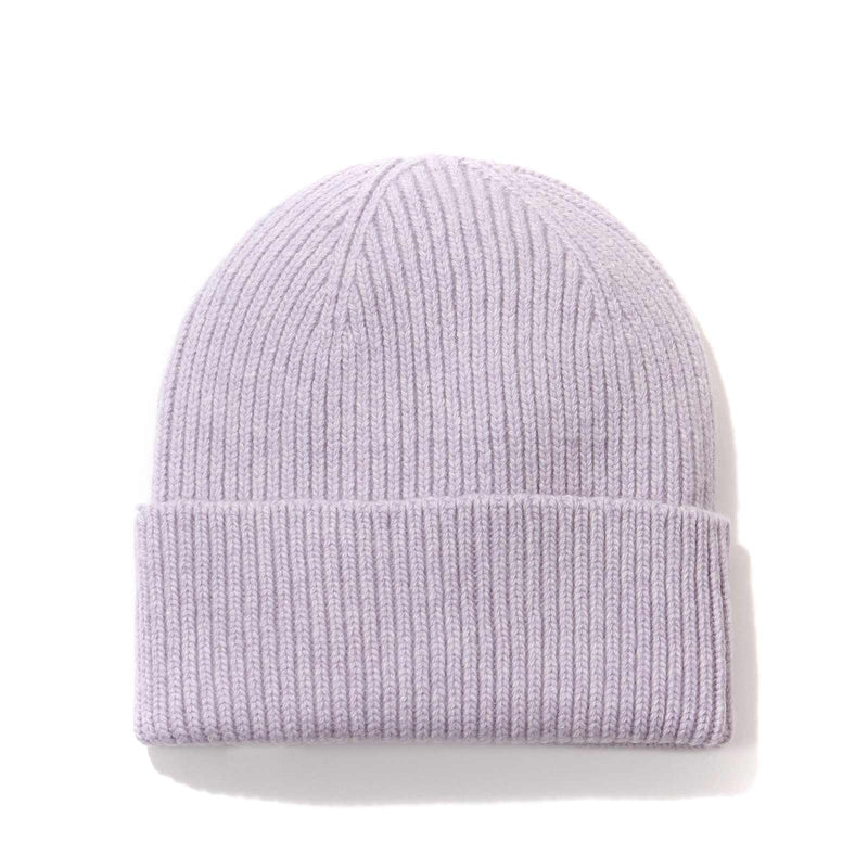 Merino Wool Beanie soft lavender