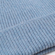 Merino Wool Beanie stone blue