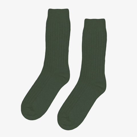 Merino Wool Blend Socks emerald green