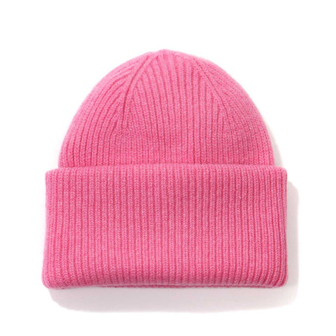 Merino Wool Hat bubblegum pink