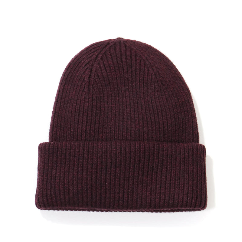 Merino Wool Hat oxblood red