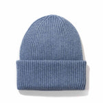 Merino Wool Hat stone blue