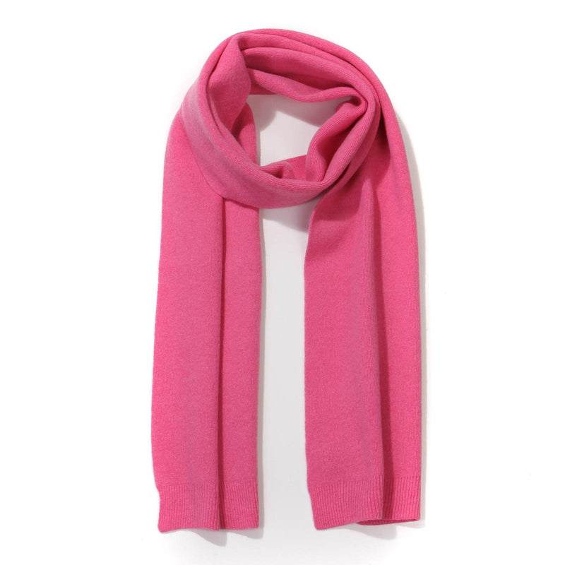 Merino Wool Scarf bubblegum pink
