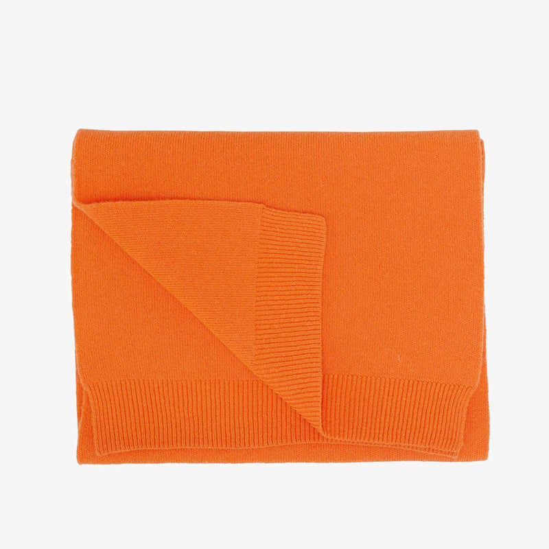 Merino Wool Scarf burned orange