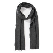 Merino Wool Scarf lava grey
