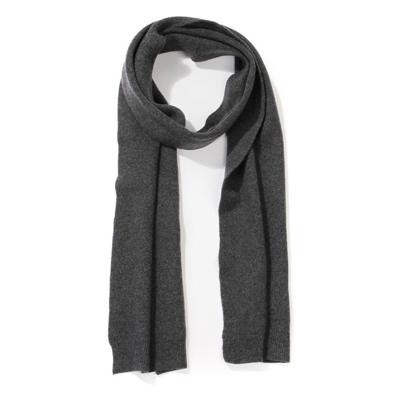 Merino Wool Scarf lava grey
