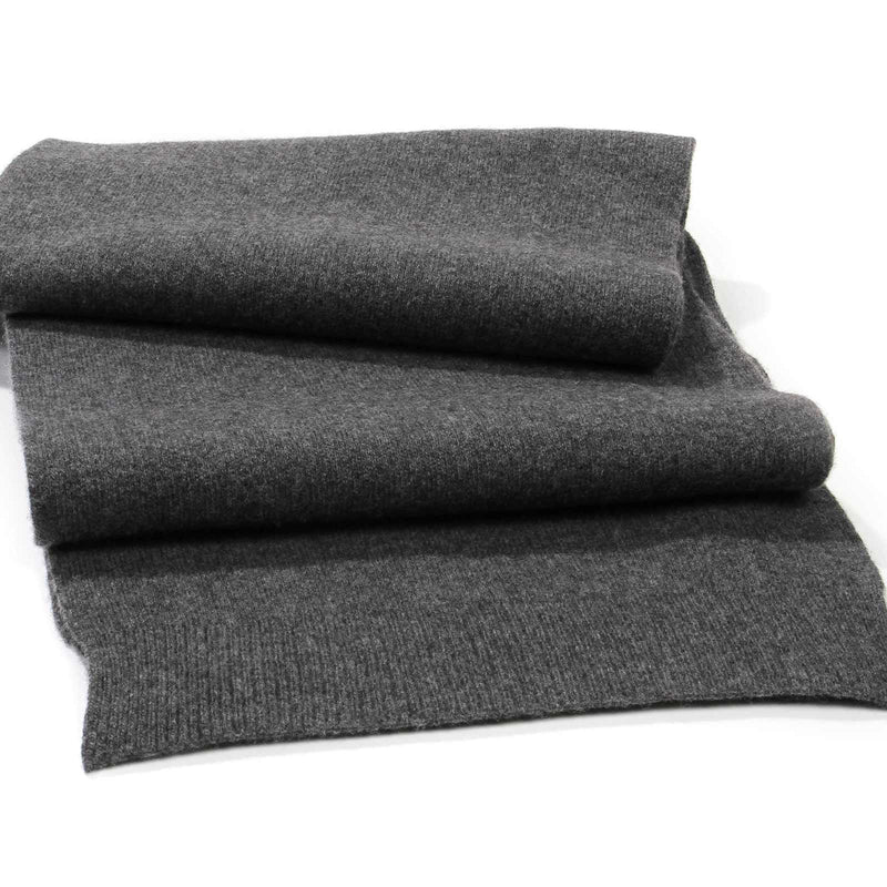 Merino Wool Scarf lava grey