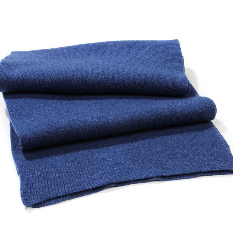Merino Wool Scarf royal blue