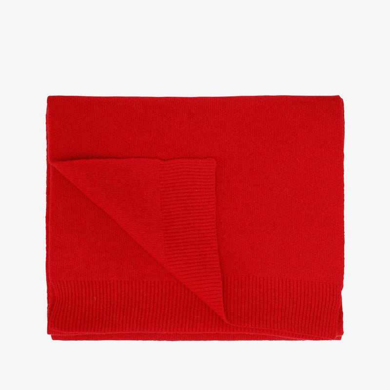 Merino Wool Scarf scarlet red