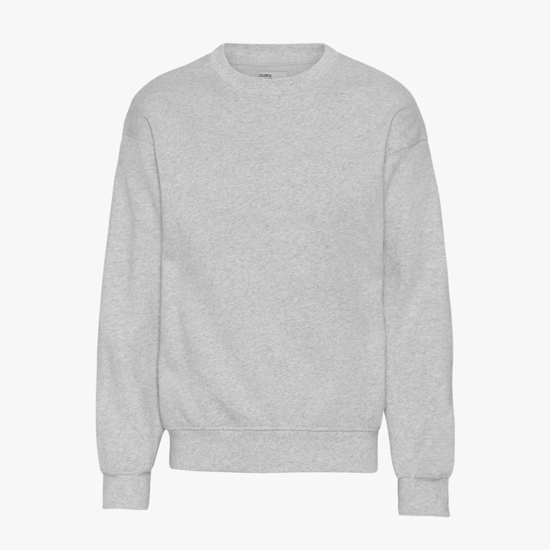 Organic Oversized Crew heather grey