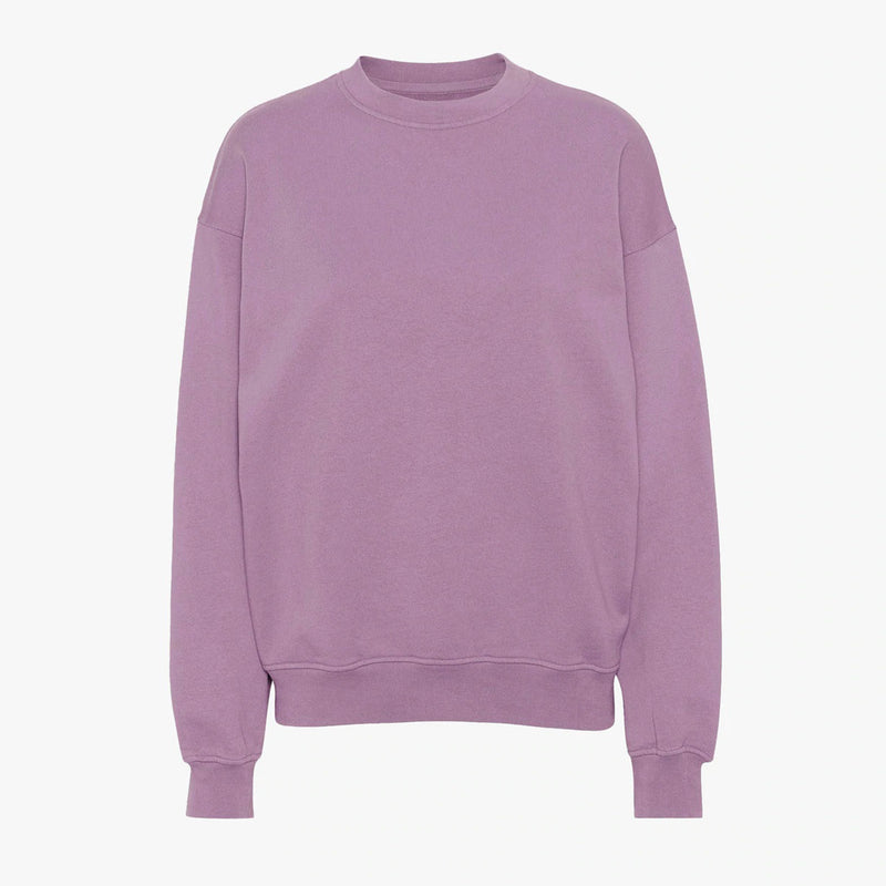 Organic Oversized Crew pearly purple