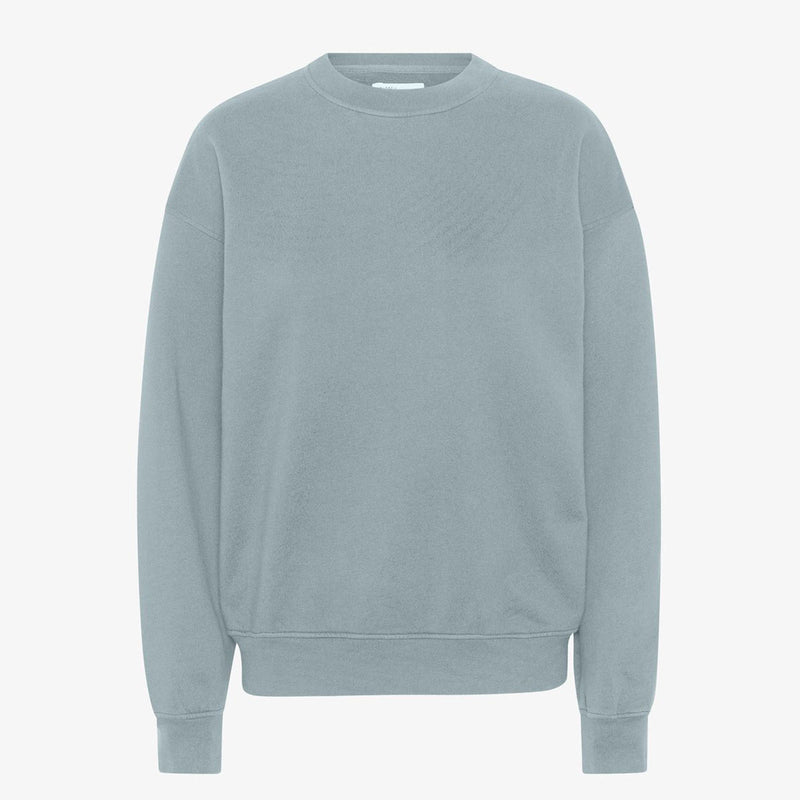 Organic Oversized Crew steel blue