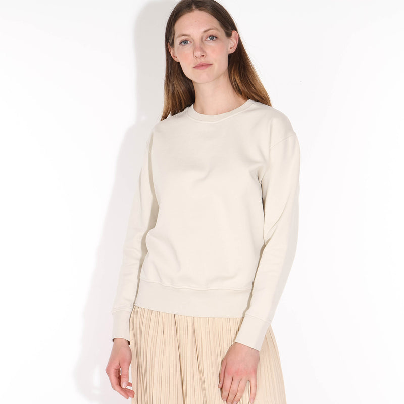 W Classic Organic Crew ivory white
