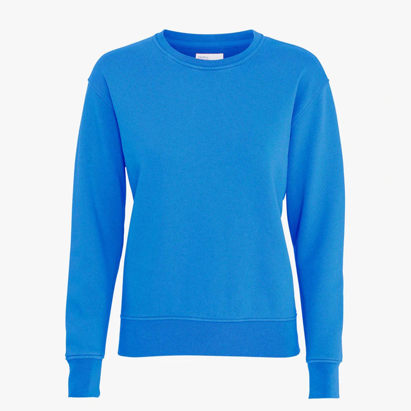 W Classic Organic Crew pacific blue