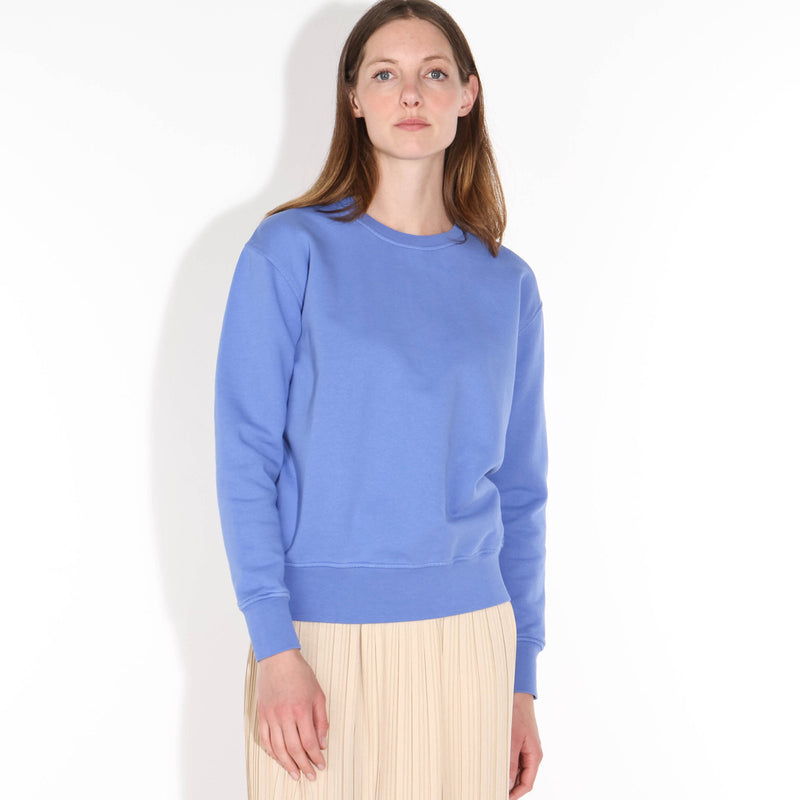 W Classic Organic Crew sky blue