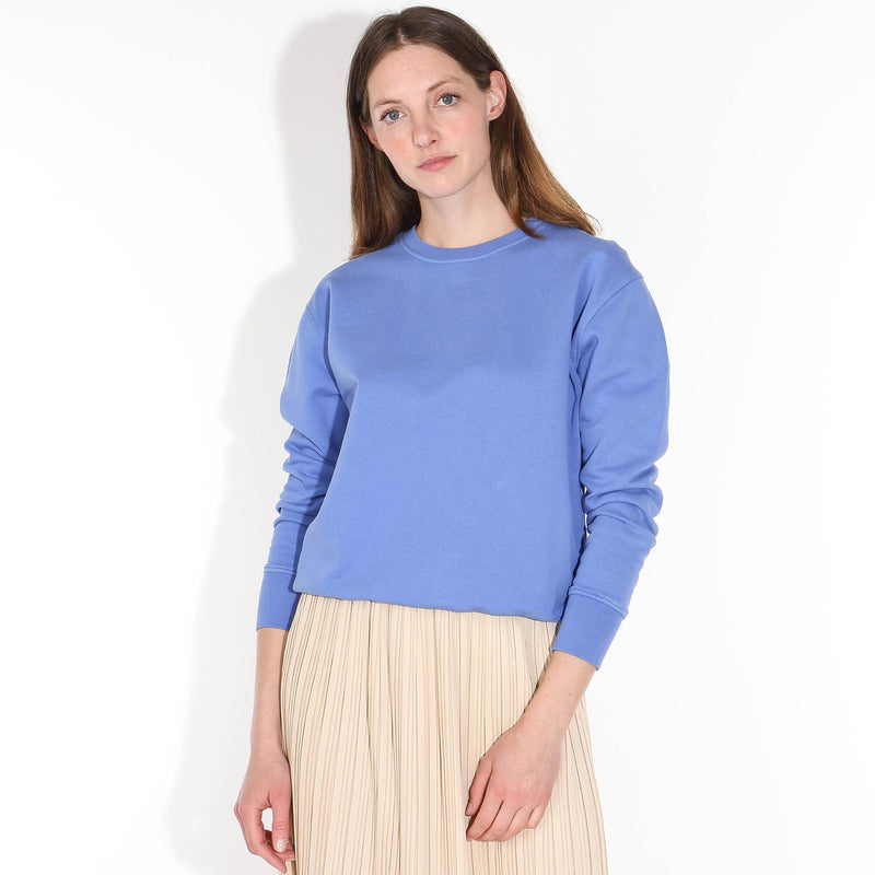 W Classic Organic Crew sky blue