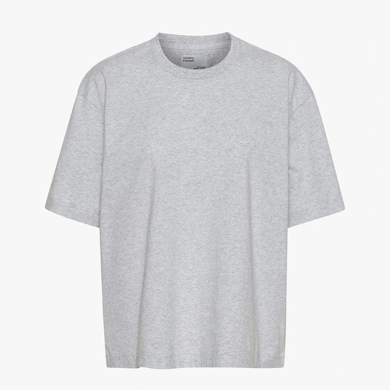 W Organic Oversized Tee heather grey