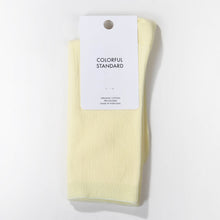 Women Classic Organic Socks soft yellow
