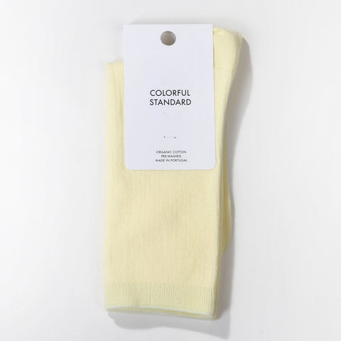 Women Classic Organic Socks soft yellow