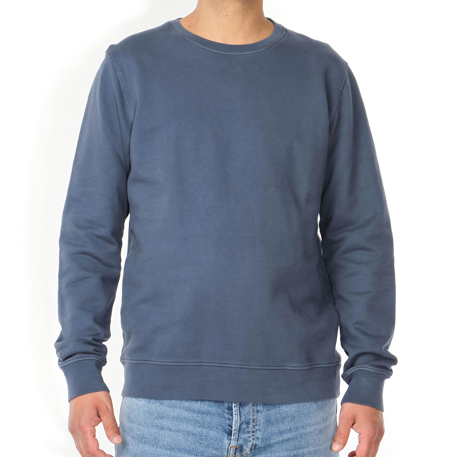 Classic Organic Crew petrol blue Colorful Standard