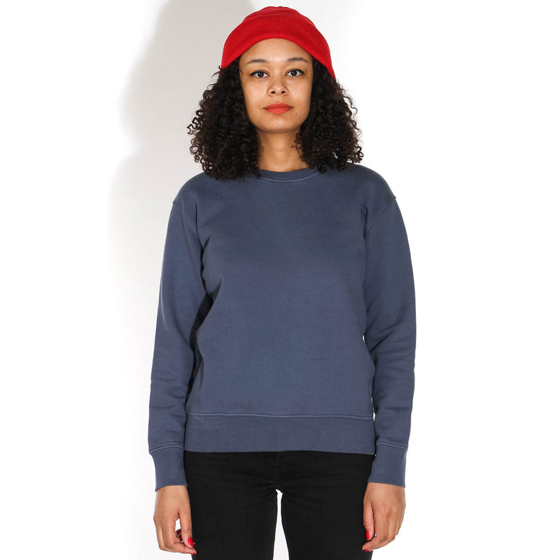 W Classic Organic Crew petrol blue Colorful Standard
