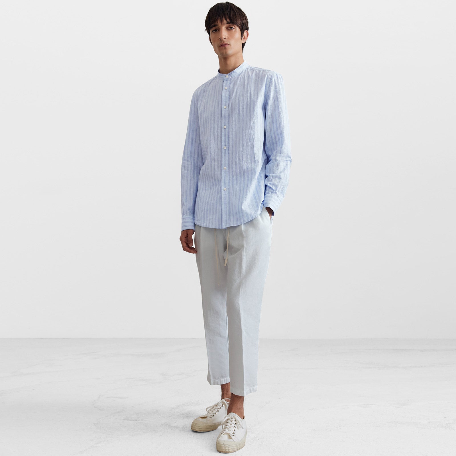 Tarok Shirt light blue/stripe