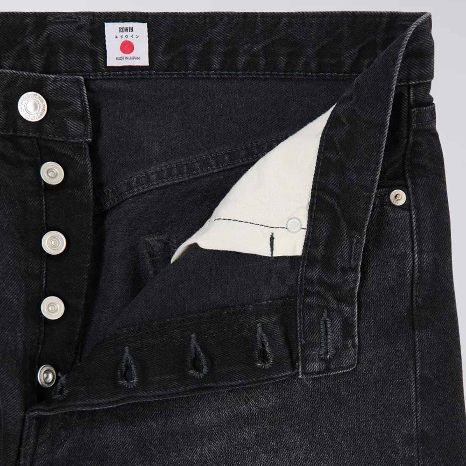 Loose Tapered Kaihara right hand black denim