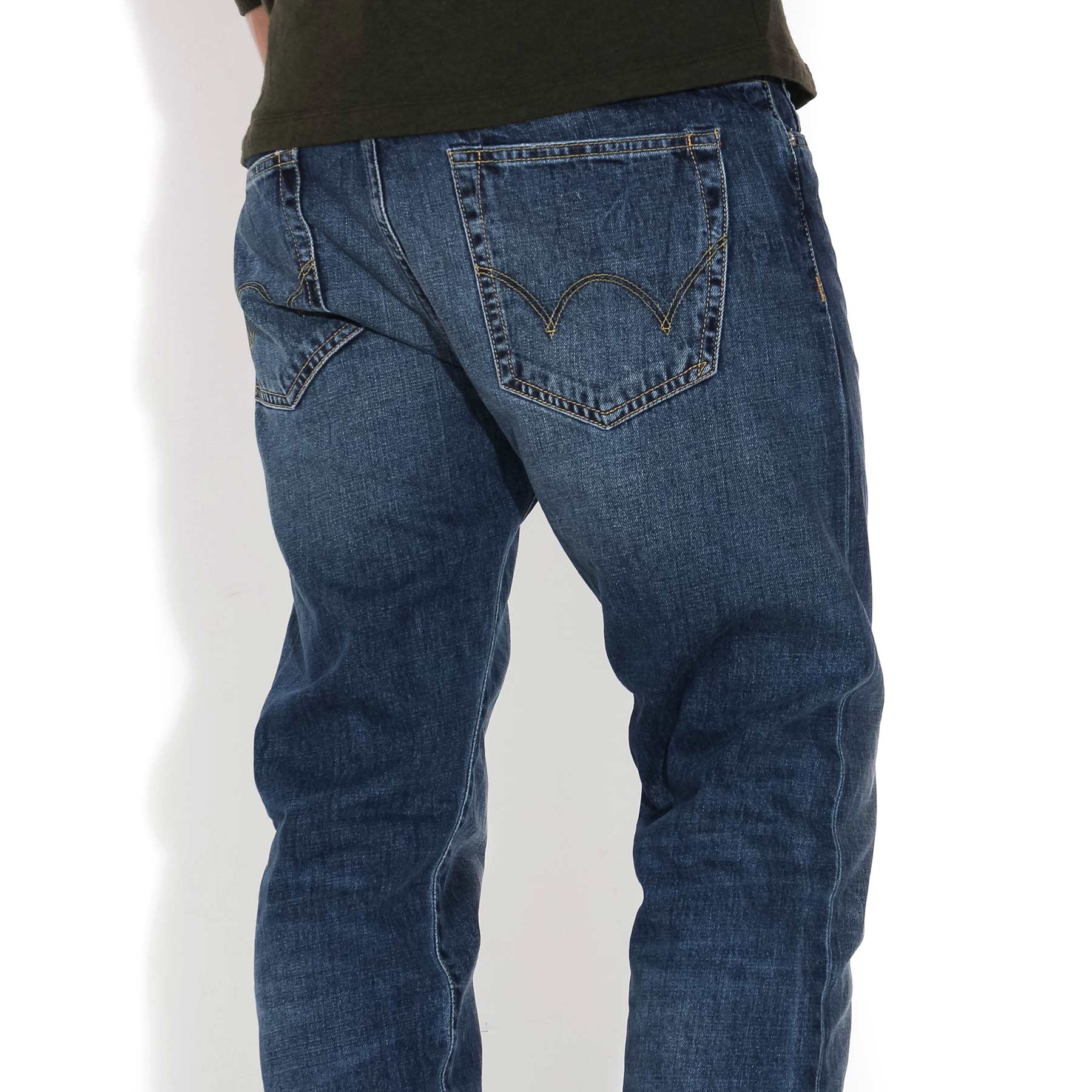 ED-55 Jeans deep blue savage washed