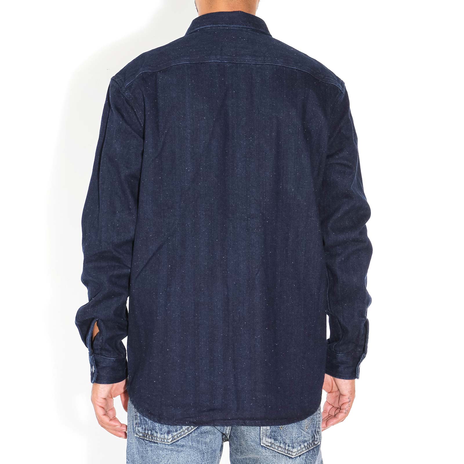 Labour Shirt LS indigo garment washed