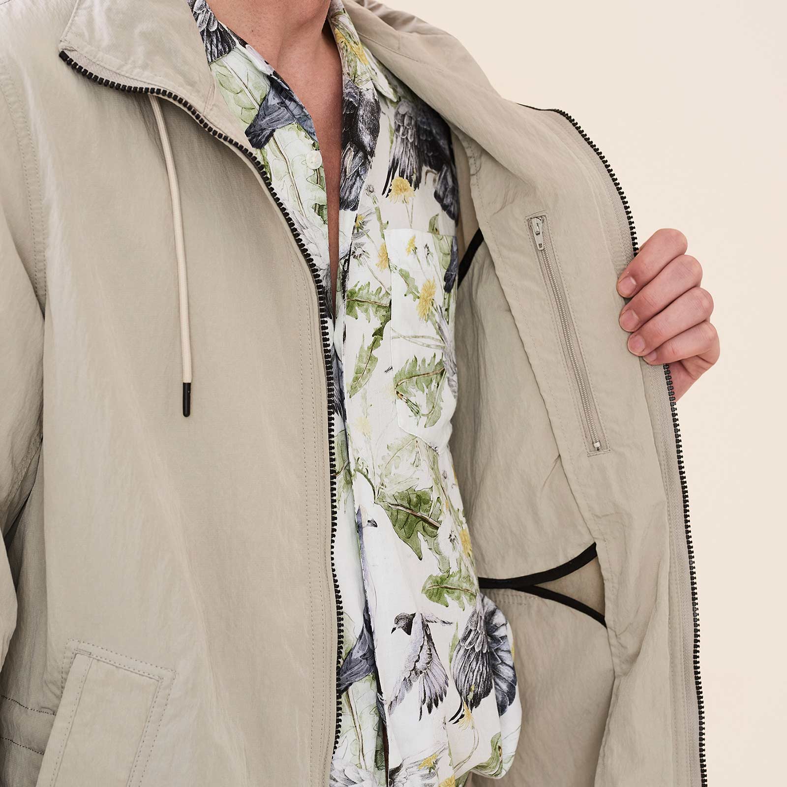 Jestro Spring Parka white moss