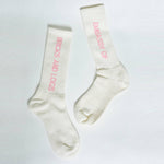 Emb Socks 23135000-2 off white/mauve