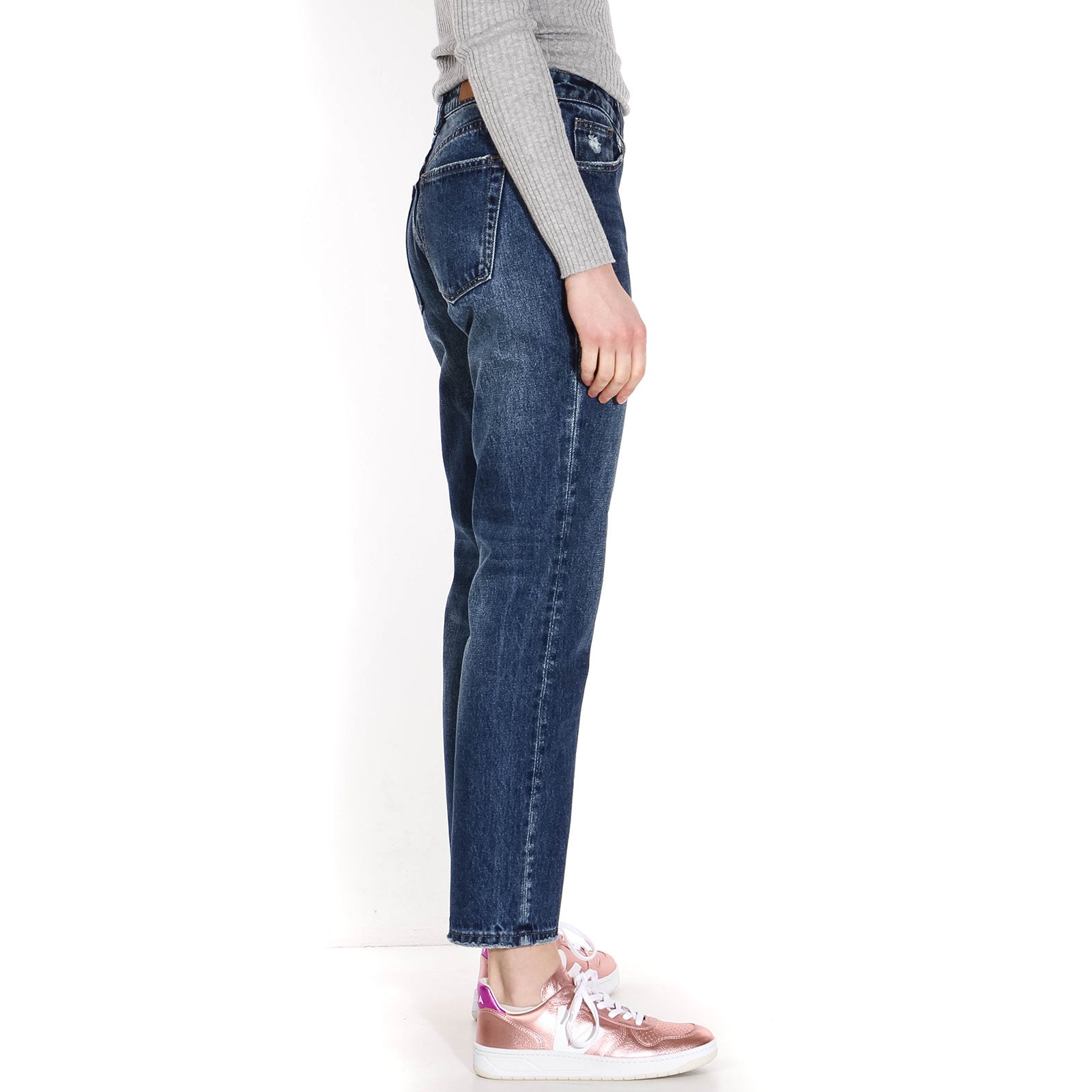 Kelly Mid Waist Slim Jeans stone