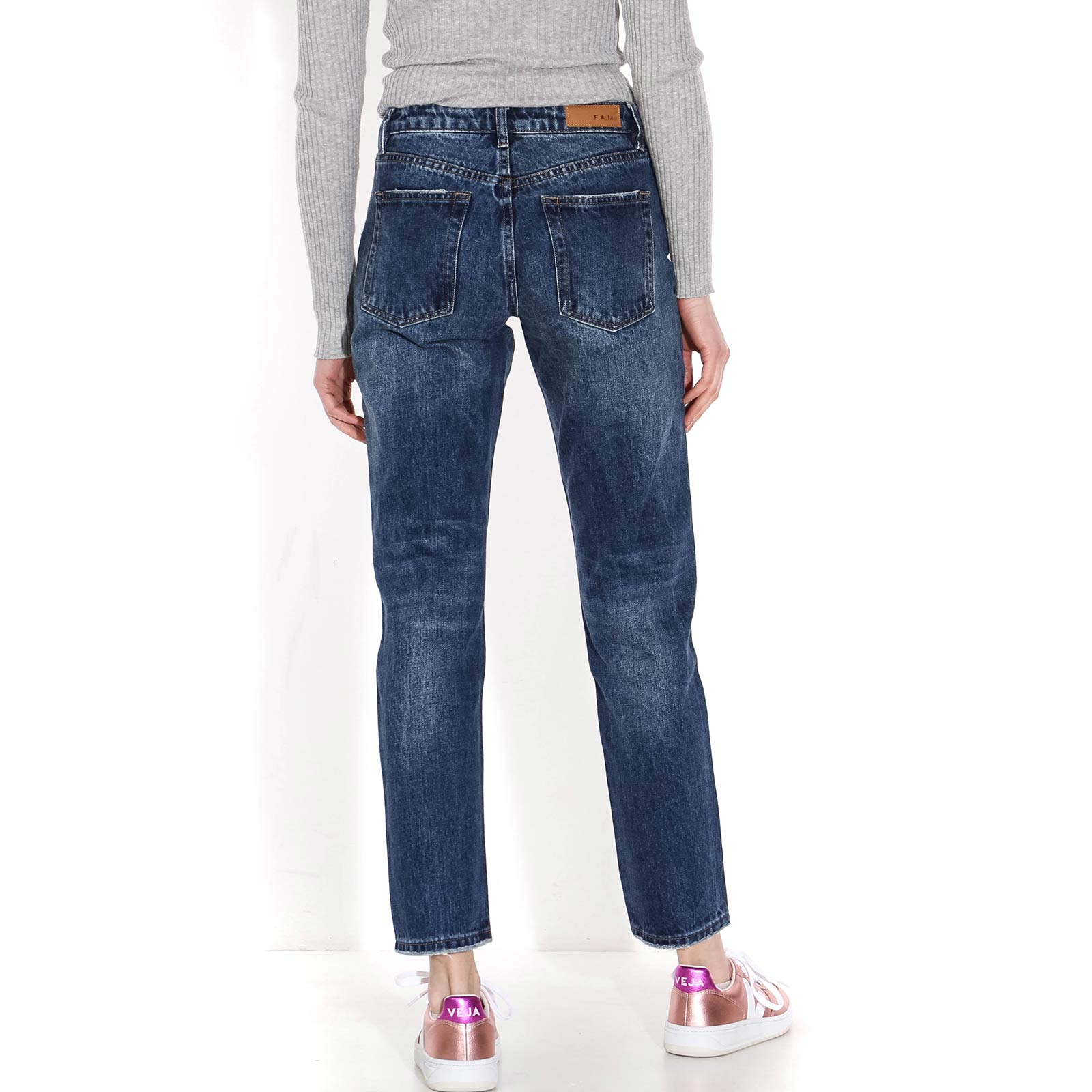 Kelly Mid Waist Slim Jeans stone