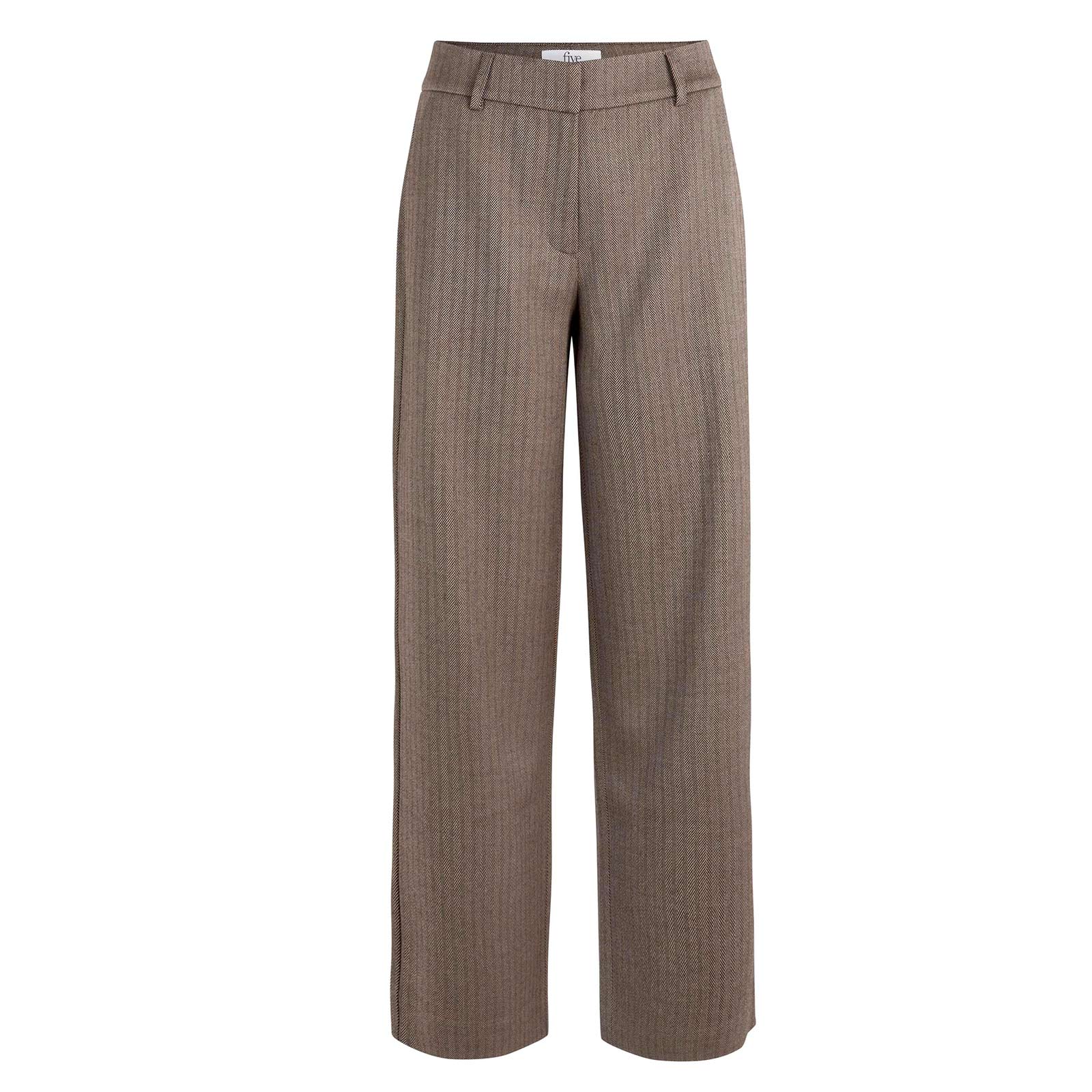 Dena 108 Trousers brown herringbone