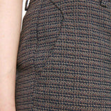 Kylie Crop 722 Pant navy mix weave