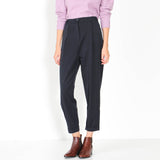 Malou Trousers navy wide pin
