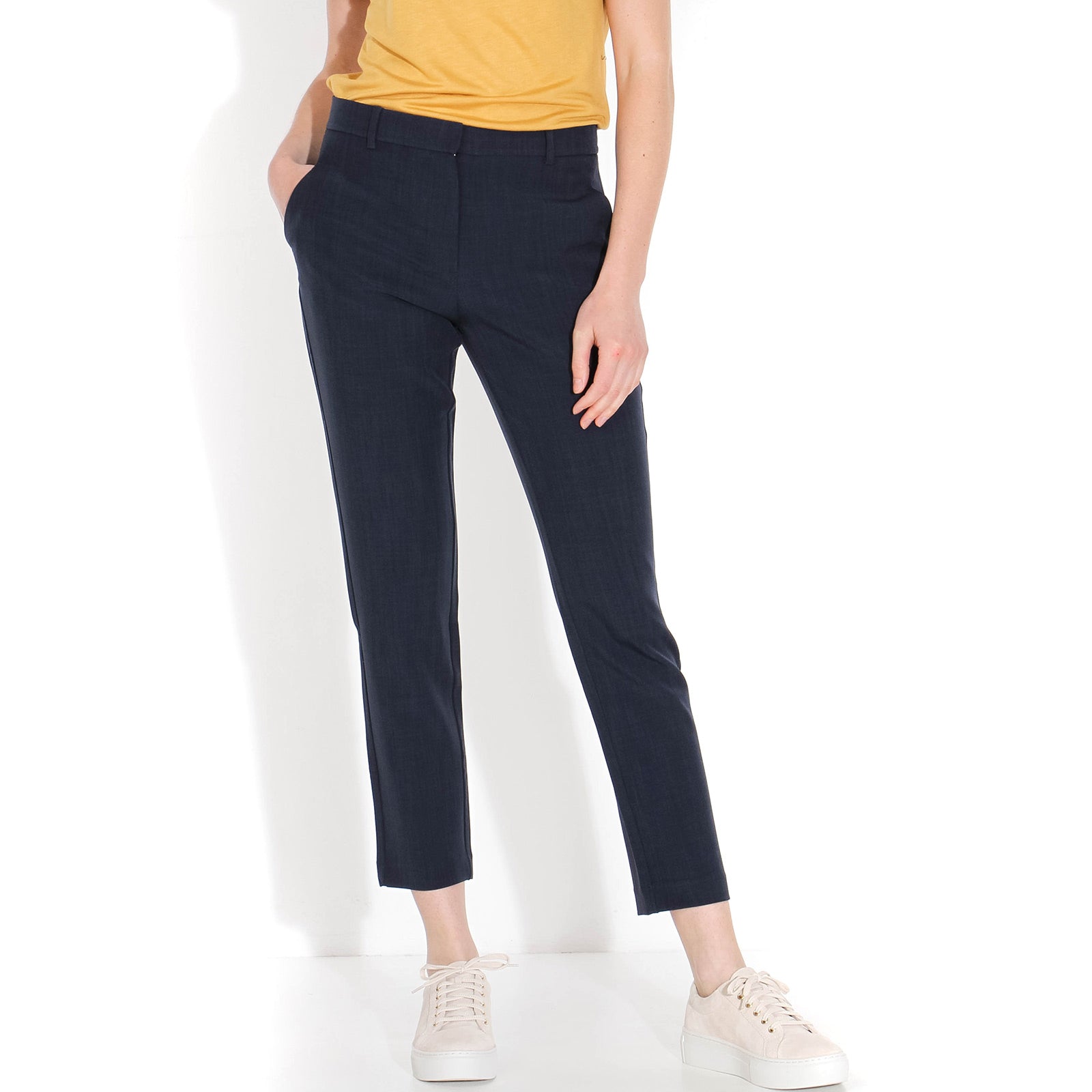 Kylie Crop 229 Pants navy melange