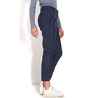 Kylie Crop 512 navy stripe