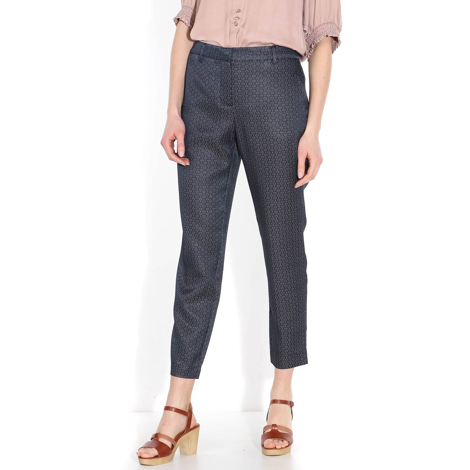 Kylie Crop Pant navy blush