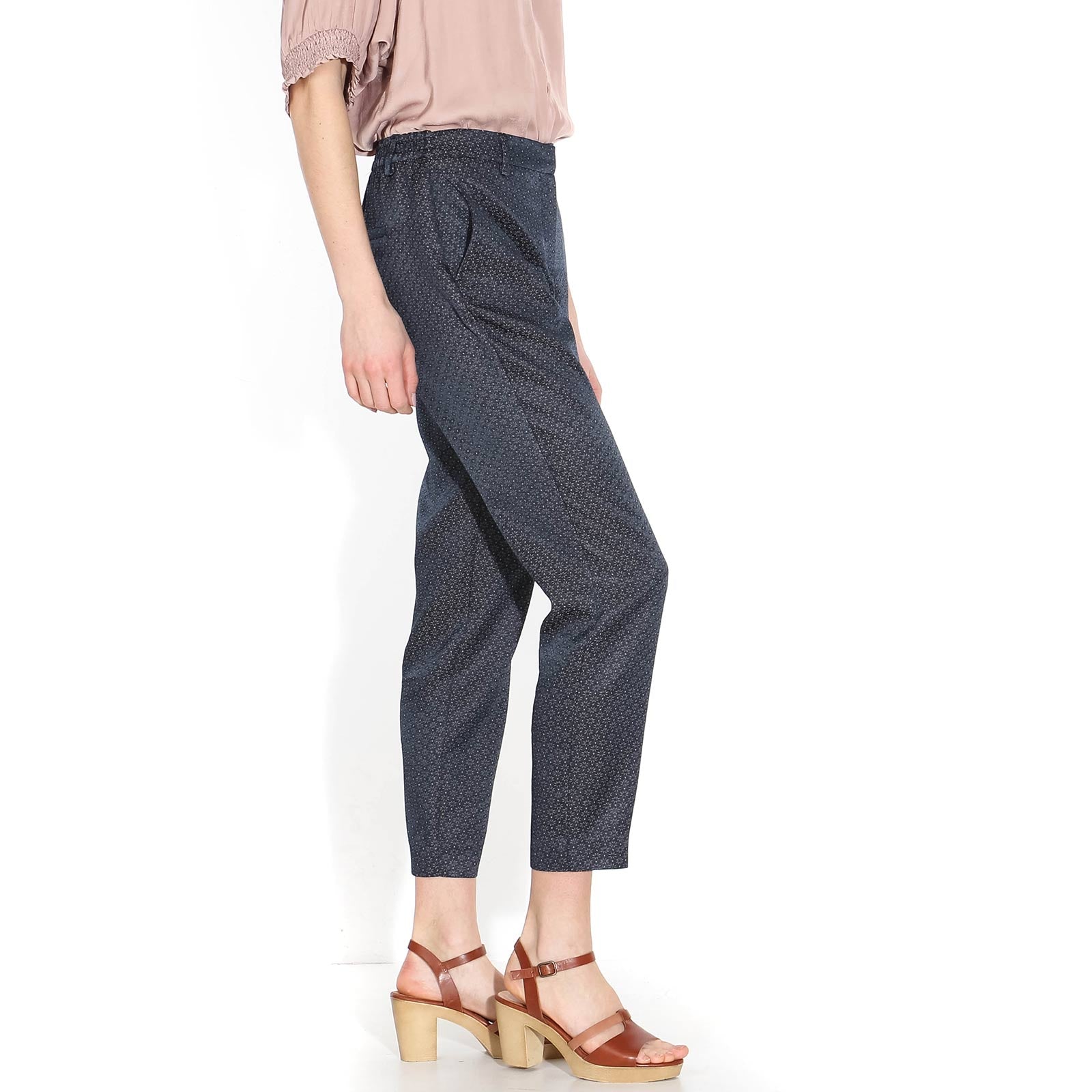 Kylie Crop Pant navy blush