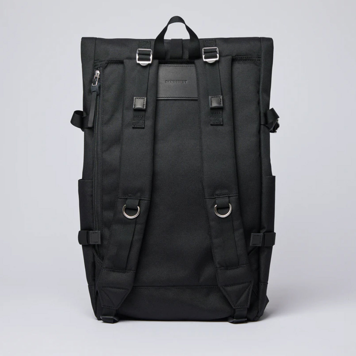 Bernt Backpack black with black Leather