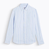 Tokyo Hemp Shirt blue/white stripes