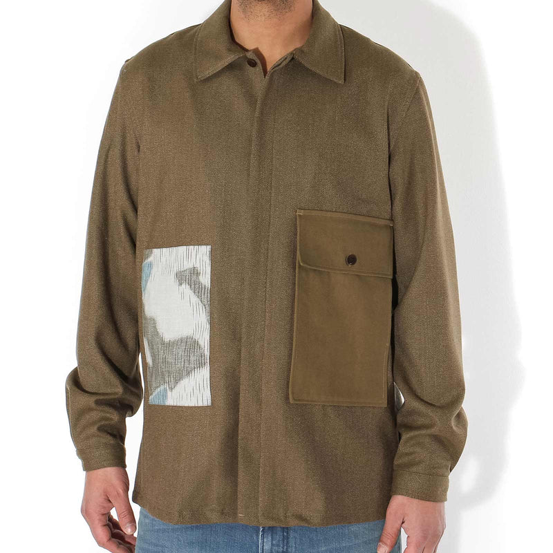 Woods Overshirt khaki mix woodskhakimix