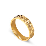 Medium Reflection Ring gold plated silver