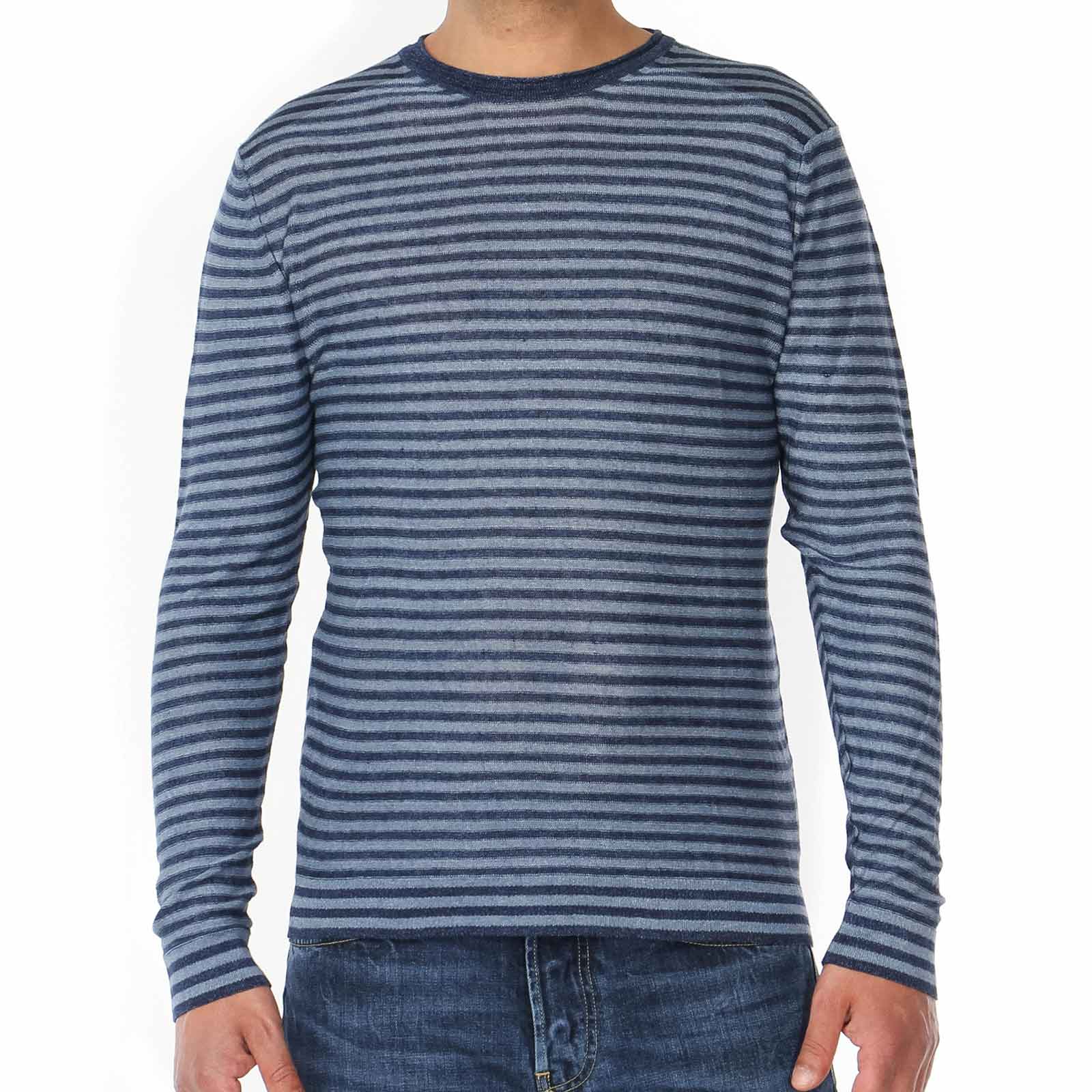 Keaton Stripe Jumper indigo/lt indigo stripe