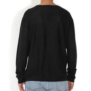 Pierre Linen Jumper black melange JohnnyLove
